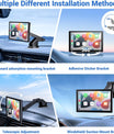 NOEIFEVO Schermo Carplay Wireless per auto con Dashcam 4K, autoradio portatile Apple Carplay & Android Auto da 9