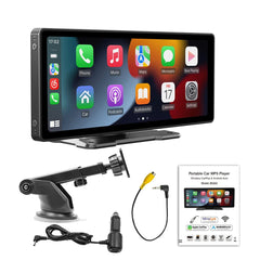 NOEIFEVO B5303 Schermo CarPlay wireless per auto, compatibile con Apple CarPlay e Android Auto, autoradio portatile con touchscreen HD da 10,26", ricevitore audio per auto con controllo vocale, Mirror Link, Bluetooth, navigazione GPS, FM AUX.