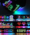 NOEIFEVO Licht für Autos LED-Augen für LKWs, LED-Anzeige Programmierbare LED-Laufschrift Leuchtschild für Auto, LKW, Text, Graffiti, Einzigartiges Fahrzeugemblem-Licht
