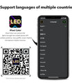 NOEIFEVO Licht für Autos LED-Augen für LKWs, LED-Anzeige Programmierbare LED-Laufschrift Leuchtschild für Auto, LKW, Text, Graffiti, Einzigartiges Fahrzeugemblem-Licht