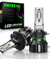 FATEEYE H7 LED Scheinwerfer Kit 10000LM 50W Fern/Abblendlicht 6500K Weiß Halogen(2Stück)