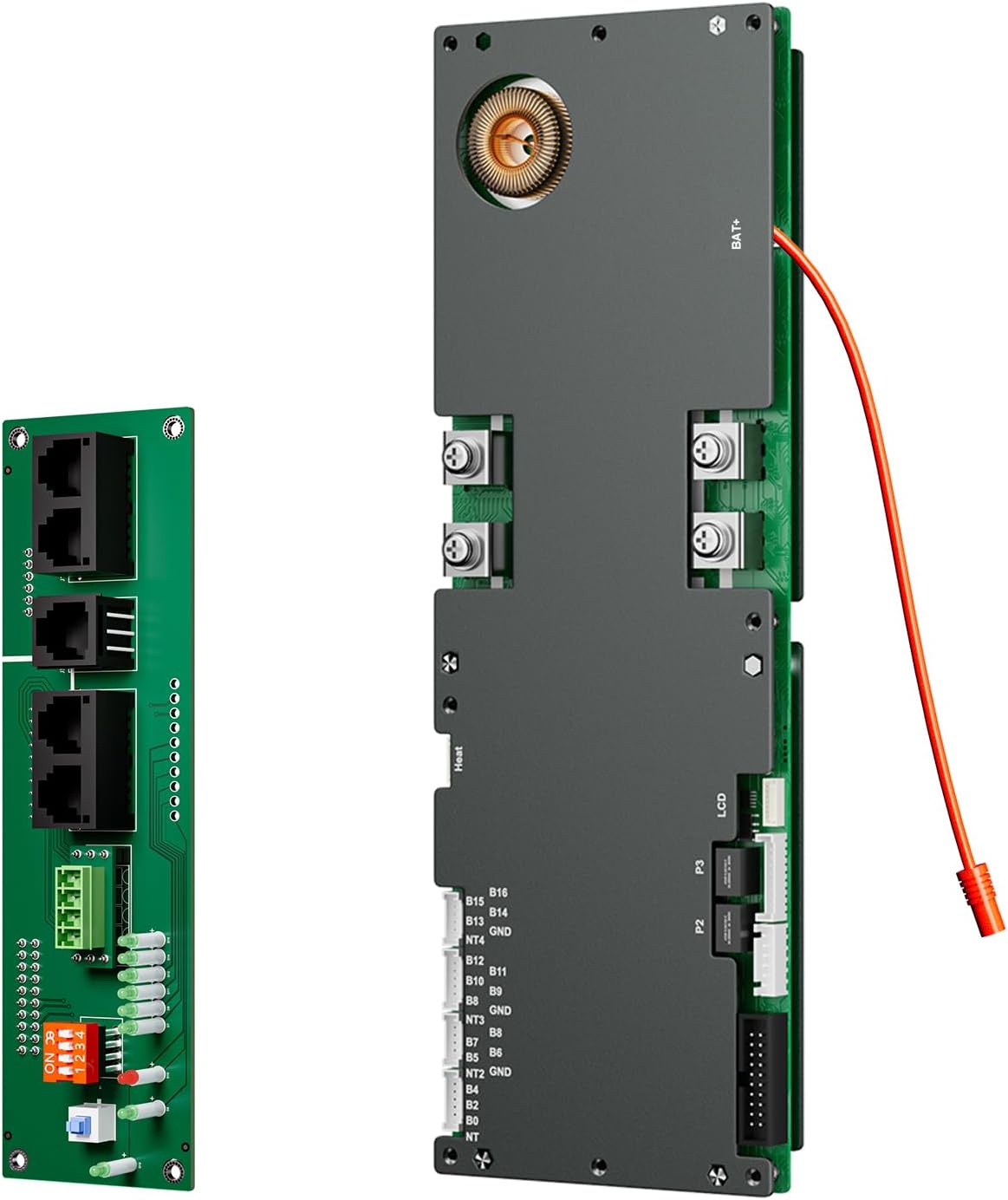 BMS 8S-16S 24V-48V 100A/150A Sistema de armazenamento de energia doméstica BMS 1A/2A Balance ativo Bluetooth integrado com RS485 CAN para sistema solar