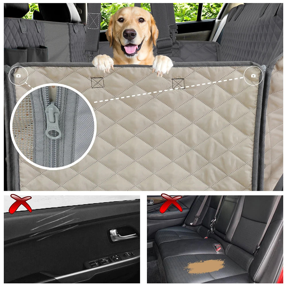 NOEIFEVO CA01 Protector del asiento trasero del coche para mascotas, alfombrilla impermeable para el asiento trasero del coche para todos los vehículos