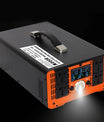 Inverter 5000W till 12000W ren sinusvågsspänningsomvandlare, 12V/24V/48V/60V/72V/96V till 230V, med LCD-spänningsdisplay