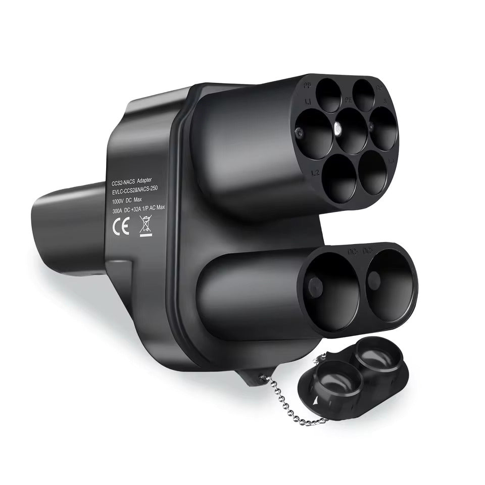 NOEIFEVO CCS2 a Typ 2 na Tesla NACS EV nabíjecí adaptér, AC 32A DC 400A, kompatibilní s Tesla Model 3/X/Y, vyrobeno v USA, CCS2 kombinovaný adaptér, podporuje CCS2 a Typ 2 nabíječky