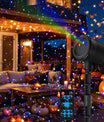RGB-Laser-Ambientebeleuchtung für Garten & Rasen, Rot-Grün-Blaue Partybeleuchtung für Weihnachten & Halloween