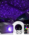Iluminación de fibra óptica con cielo estrellado para coche/casa – Kit de cielo estrellado con control por app/control remoto y modo música, módulo de luz RGBW con cable de fibra óptica de 2m/3m [Clase de energía G]