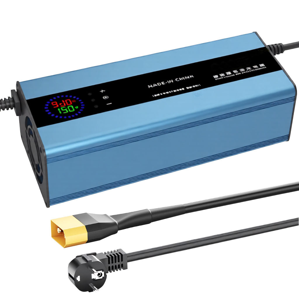 NOEIFEVO 15A Ström 42V-88,2V Spänningsjusterbar Li-ion LiFePO4 Litiumladdare För 36V 48V 60V 72V 84V batteri