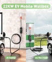 22KW 32A 3-faset type 2 højstrøm hurtigopladningskabel Mobil EV Wallbox, 5 meter kabel