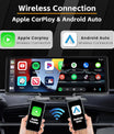 NOEIFEVO C200 10,26 Zoll CarPlay Bildschirm, Tragbares Autoradio kompatibel mit Apple CarPlay & Android Auto, IPS Touchscreen, 4K Dashcam, 1080P Rückfahrkamera, Siri, GPS-Navigation, Bluetooth, MirrorLink, FM